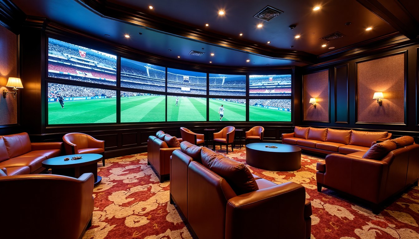 Sportsbook lounge with large screens